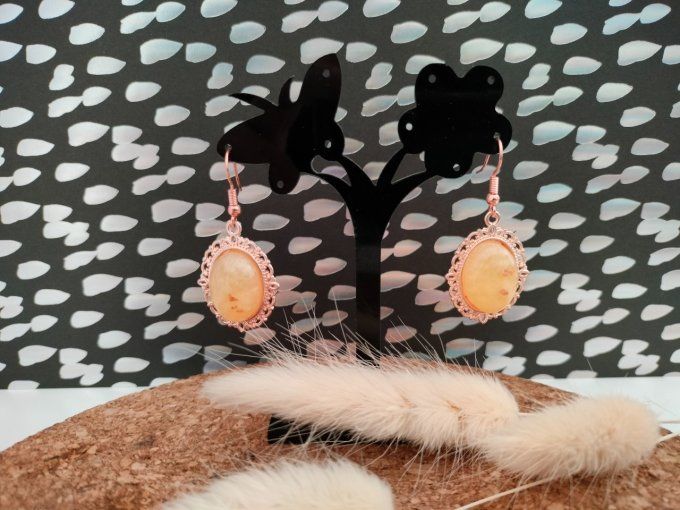 Boucles d'oreilles jaune