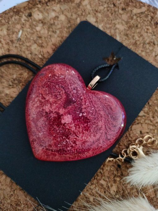 Collier coeur rouge (2)