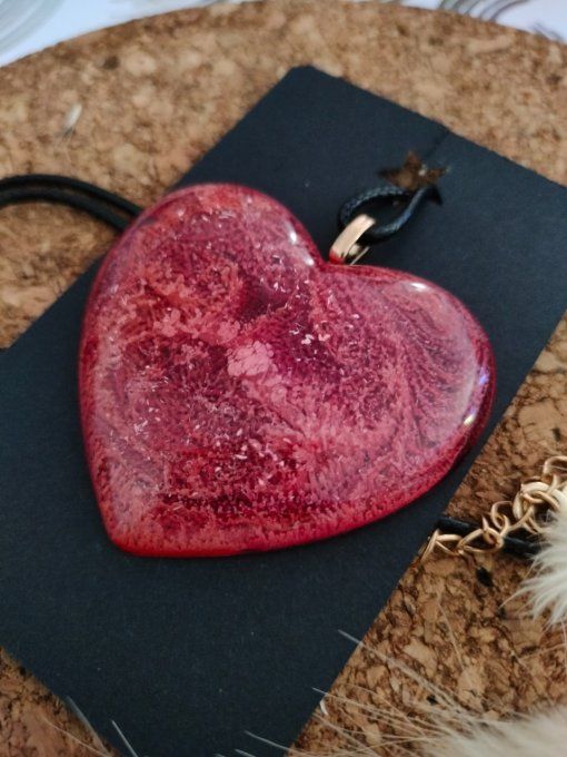 Collier coeur rouge (2)