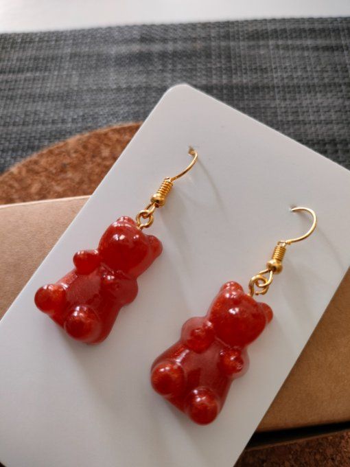 Boucles d'oreilles ourson (2)