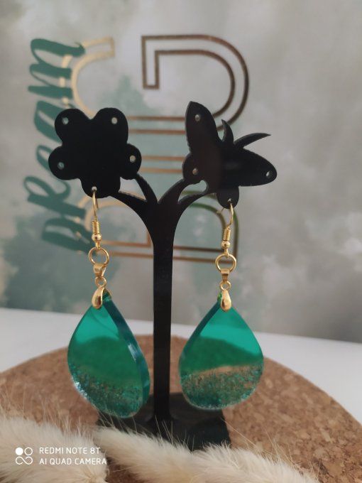 Boucles d'oreilles goutte d'eau