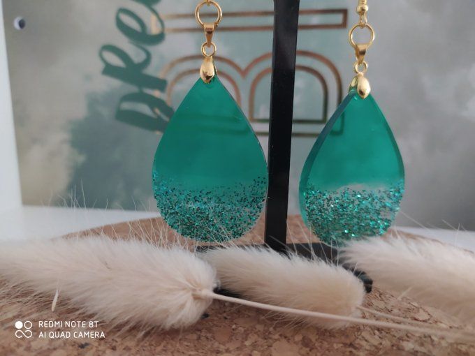 Boucles d'oreilles goutte d'eau